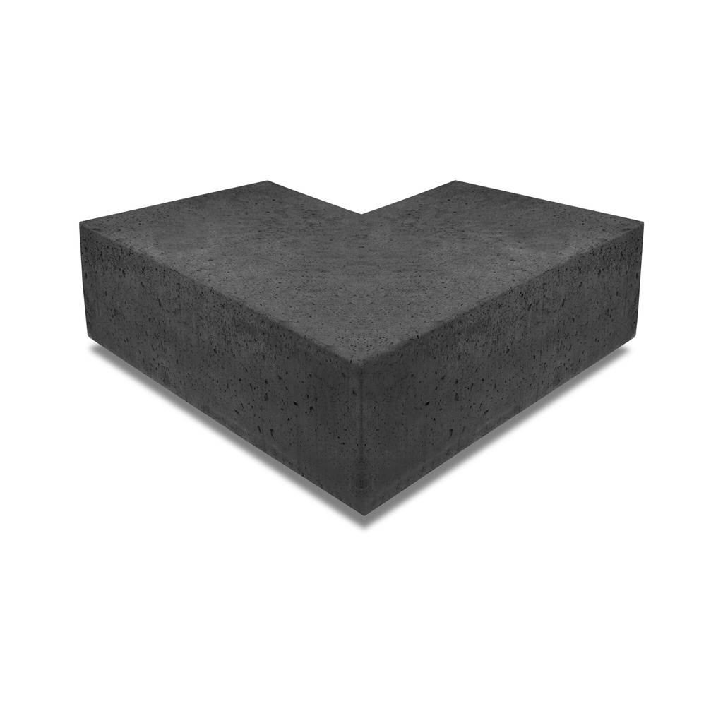 Oudhollandse Arti-Stone Hoekstuk traptreden 90° buiten | 40x20 cm