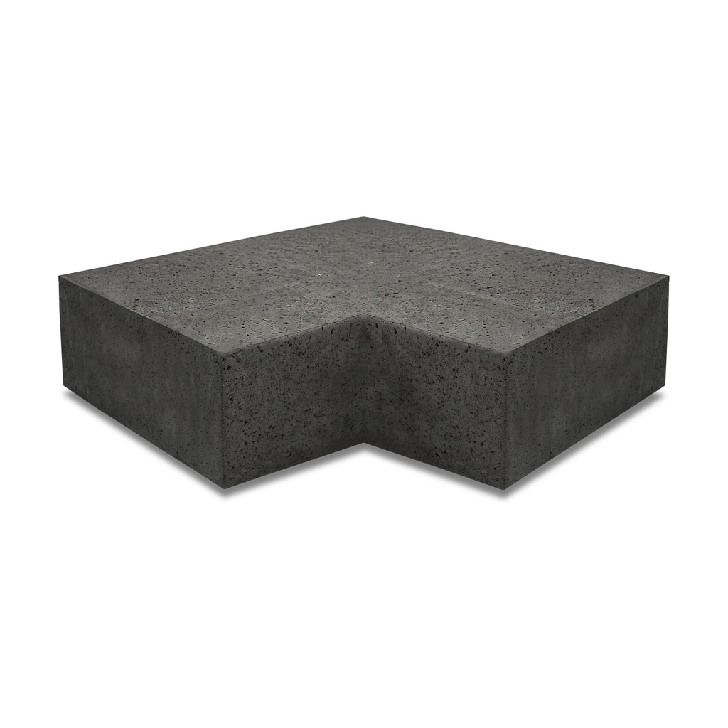 Oudhollandse Arti-Stone Hoekstuk traptreden 90° binnen | 40x15 cm