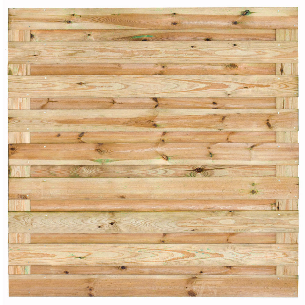 Horizontaal tuinscherm | 19+2 planks | Geschaafd Douglas