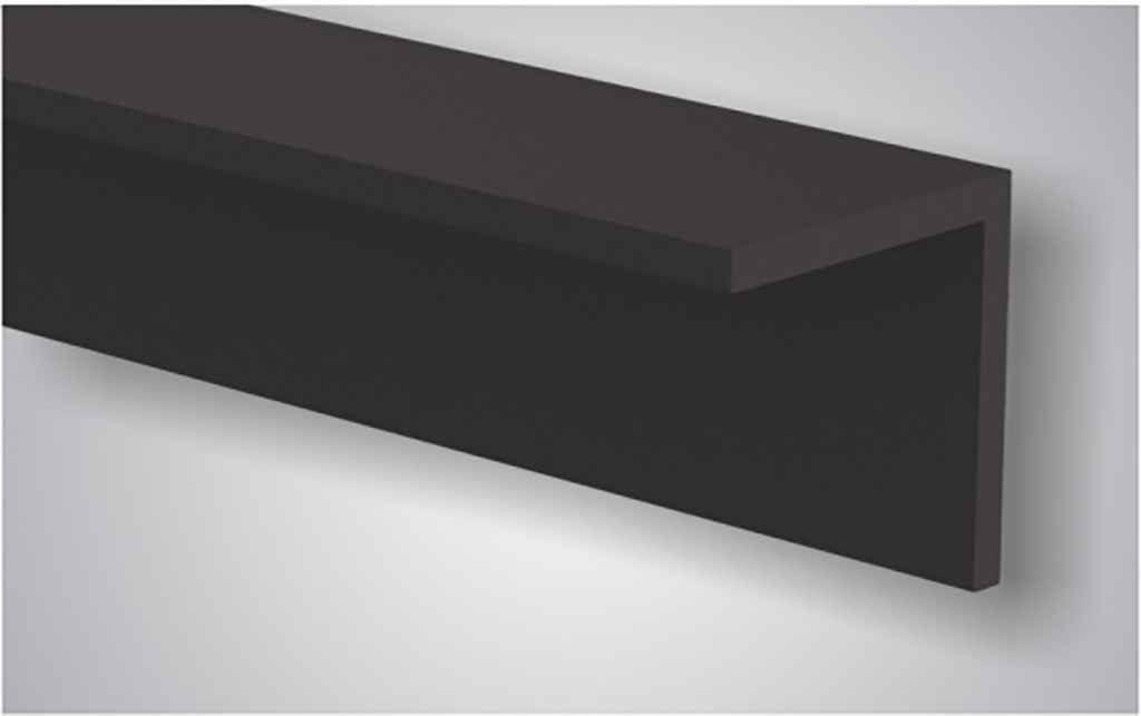 Hoekprofiel voor WPC Vlonderplank | 4x4x300cm | Zwart