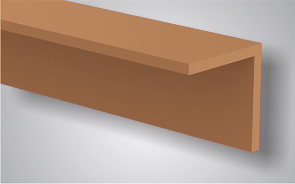 Hoekprofiel voor WPC Vlonderplank | 4x4x300cm | Bruin