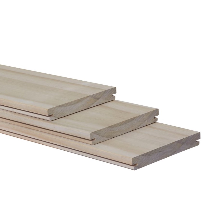 Vlonderplank  accoya | B- Fix systeem | 2.8x19.5x480cm | glad geschaafd