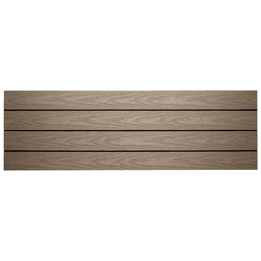 FiberDeck Tile WPC 90x30x2.2cm | Light Grey