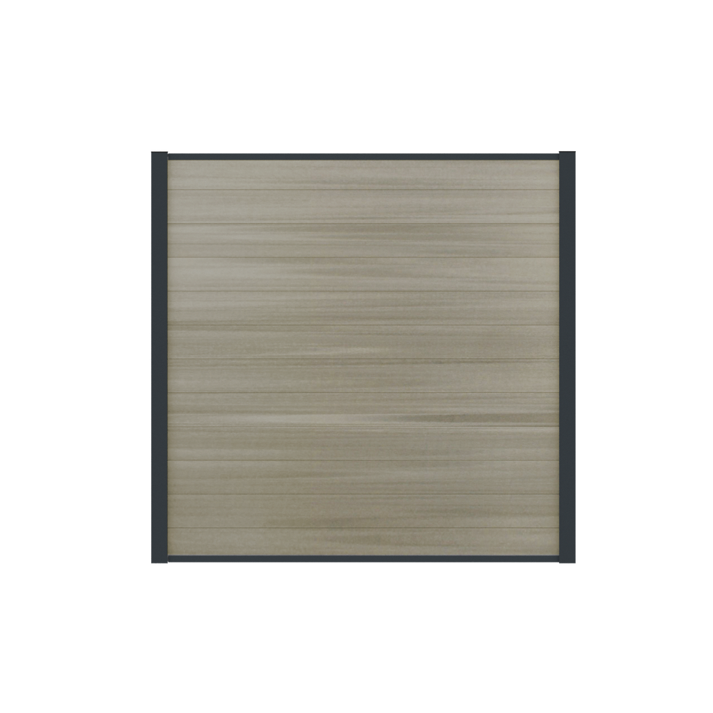 aluWoods DeLuxe | composiet scherm | 5 kleuren composiet 180x200cm