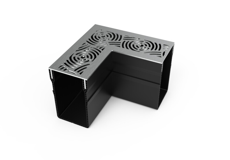 Hoekstuk Drain Design RVS | 4 designs