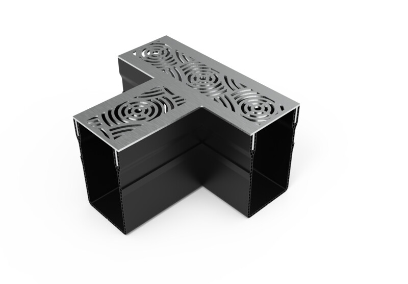 T-verbinding Drain Design RVS | 4 designs