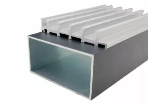 Aluminium fundatie koker | t.b.v. glaswanden | diverse uitvoeringen