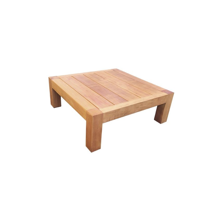 Hardhouten hocker | 68cm breed x 68cm diep x 25cm hoog