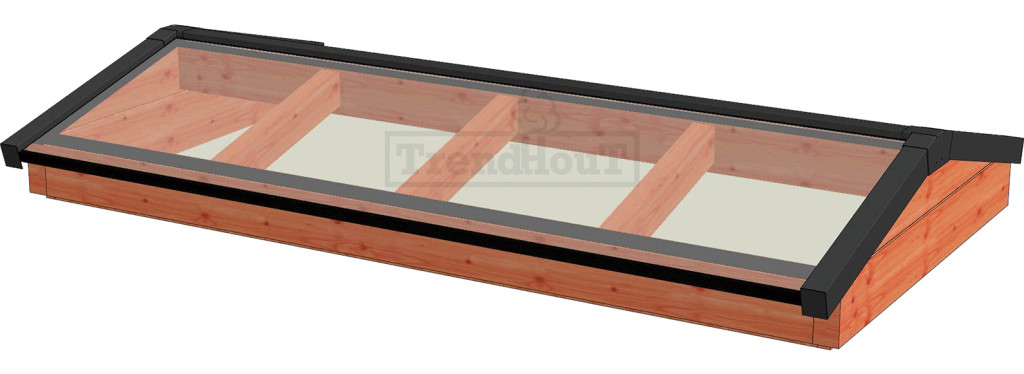 Lichtstraat Zadeldak | 3 breedtes &amp; 130cm diep