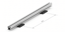 Python rail 40mm hoog inclusief clips | lengte 400cm