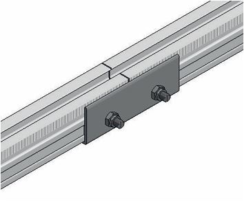 Python Rail koppelstuk 40mm / 50cm