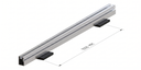 Python rail 75mm hoog inclusief clips | lengte 400cm