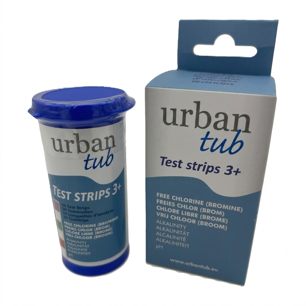 Teststrips voor chloor/broom, alkaliteit en pH