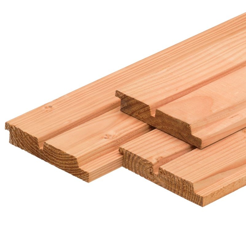 Grooved Douglas Rhombus Profiel | 26x140 mm | 3 lengte maten