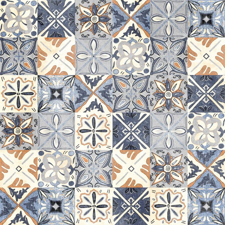 GeoCeramica Due Decora Multicolor | 60x60x4cm