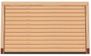 Basic houten veranda wand | Blokhut profiel | Douglas hout