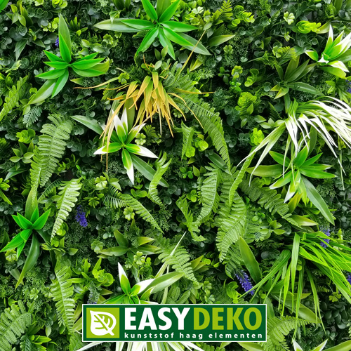 Easydeko Vegetatie extra groef blad Jungle bloem kunsthaag per m2
