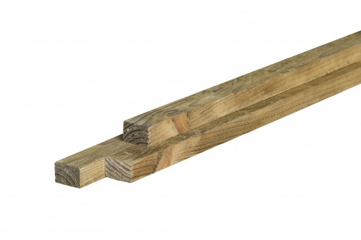 [VS.1000865400P 105166] Panlat naaldhout grenen celfix | 2.5x3.8x400cm | geïmpregneerd vers en fijnbezaagd