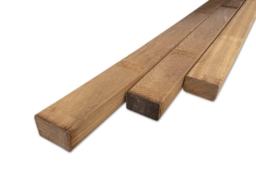 Regel hardhout | 4.5x7.0cm | geschaafd