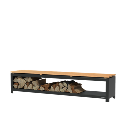 [AD.BHG2H] Forno Houtopslag Zwart | 2000x400x430mm