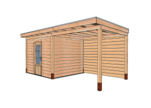 BasicLine buitenverblijf 800x400 | incl. montage