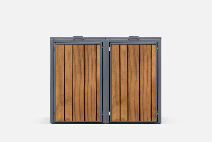 Kliko-ombouw met deksel | houten inleg in deuren