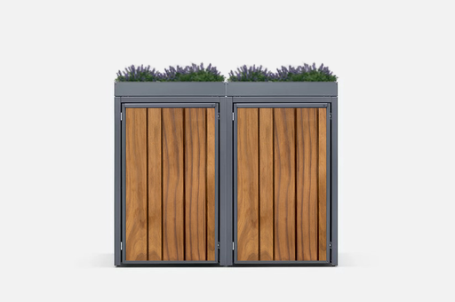 Kliko-ombouw met bloembak | houten inleg in deuren