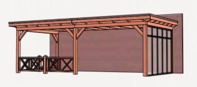 Aanbouwveranda Lucca | 790 x 390 cm