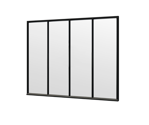 Steel Look raam | gelaagd dubbel glas | incl. bevestigingsmaterialen