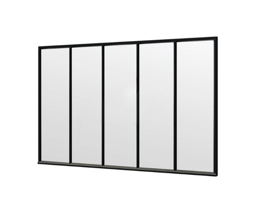 Steel Look raam 340.5cm | gelaagd dubbel glas | incl. bevestigingsmaterialen