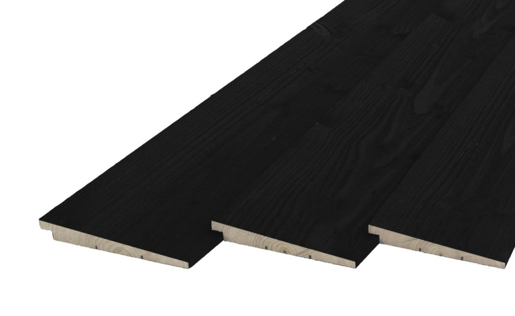 Potdekselplank VUREN | extra dik | 1.2-2.5x19.5cm | 2x zwart gecoat