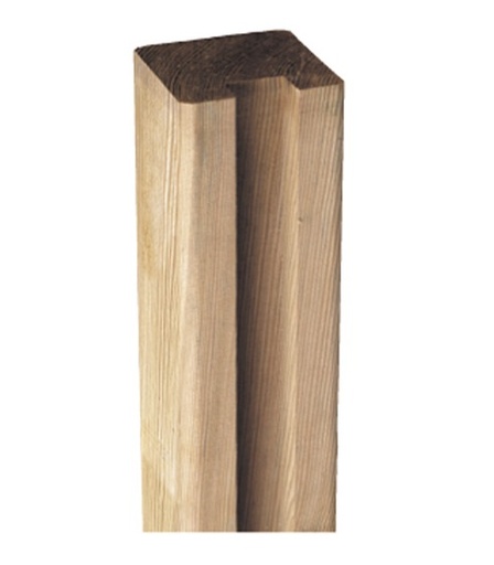 Gleufpaal 30mm | 270cm | hout of aluminium