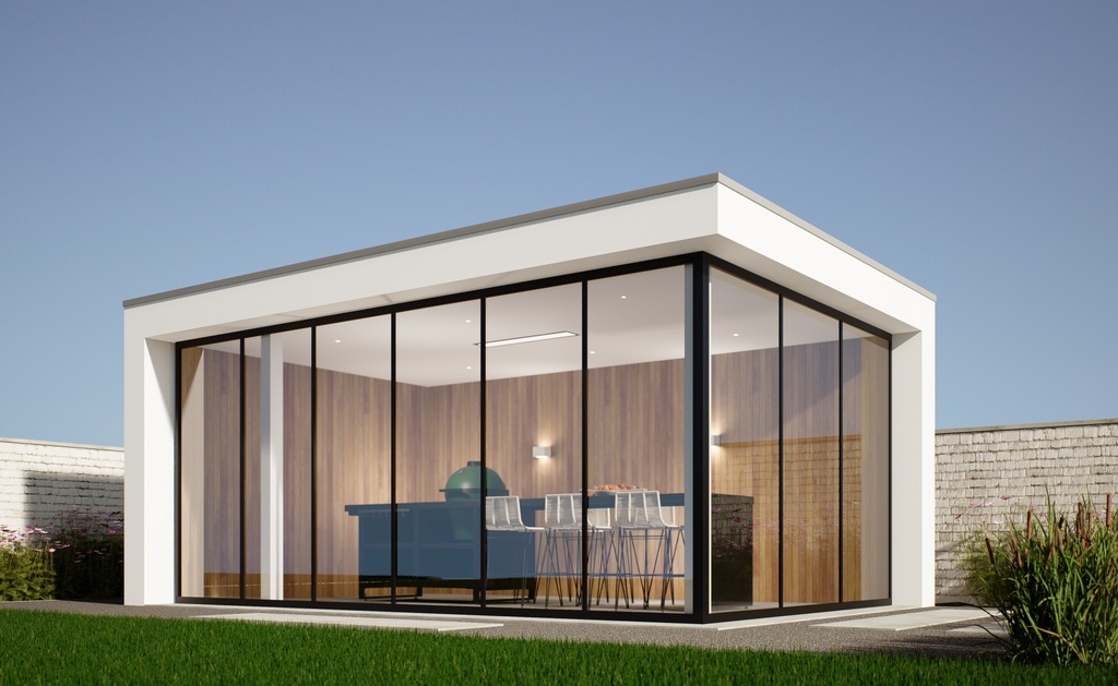 Poolhouse Modern | 630 x 330cm glas