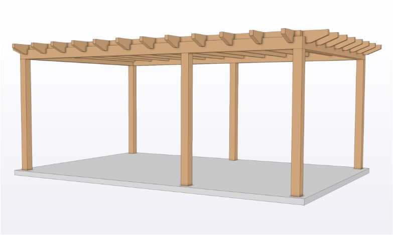 Excellent prefab frame Asys | 598cm breed x 398cm diep - dak 668cm x 433cm