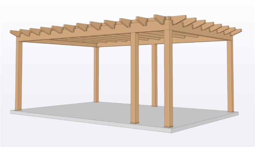 Excellent prefab frame XL Asys | 598cm breed x 398cm diep - dak 668cm x 433cm