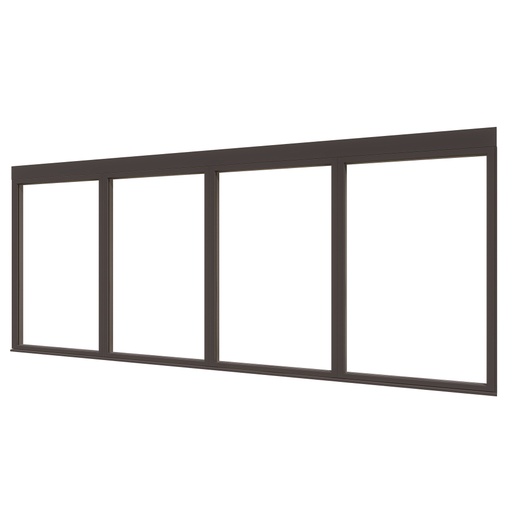 Douglas Steellook raam 394 x 160cm | borstwering | dubbel glas | incl. bevestigingsmaterialen