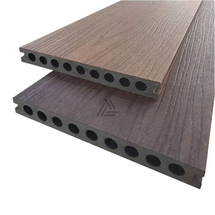 [DuoDeck_SEMI_massief_bruin] DuoDeck XL | 2.3 x 20 x 400cm | 2 kleurcombinaties