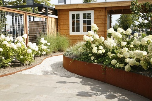 Luxe Corten hoge borderrand | 3 hoogtematen