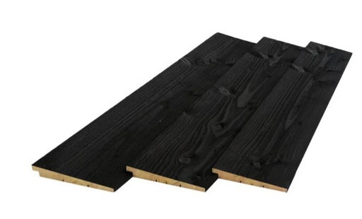 VUREN hout Zweeds Rabat 12-25x195 mm, 2x Zwart Gespoten
