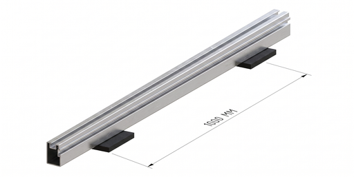 Python rail 75mm hoog inclusief clips | lengte 400cm