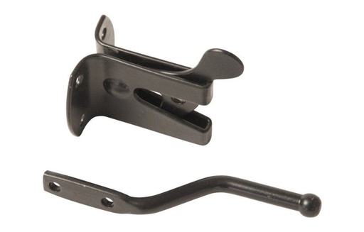 [HE-034 812745] Heksluiting met pen | Zwart Gepoedercoat | 40x50x2mm